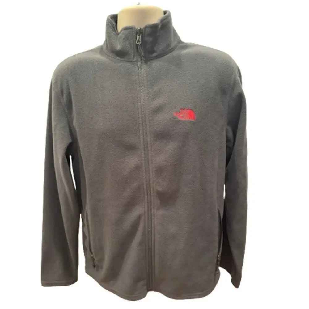 The North Face Gray Fleece Zipper Jacket - Size Medium